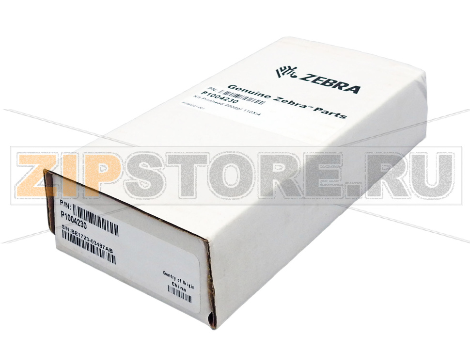 Печатающая термоголовка Zebra 110Xi4 (203dpi) Термоголовка — основной печатающий узел принтера, формирующий изображение путем точечного нагрева линейки резистивных элементов. В режиме термотрансферной печати краситель переносится с риббона на этикетку, в режиме прямой термопечати изображение проявляется на термочувствительном материале. Разрешение 203 dpi подходит для печати текста, линейных и двумерных штрихкодов, логотипов и графики на этикетках шириной до 102 мм. Деталь используется при плановой замене изношенного узла или при его выходе из строя. Запчасть на сборочном чертеже под номером: 1Количество запчастей в комплекте: 1