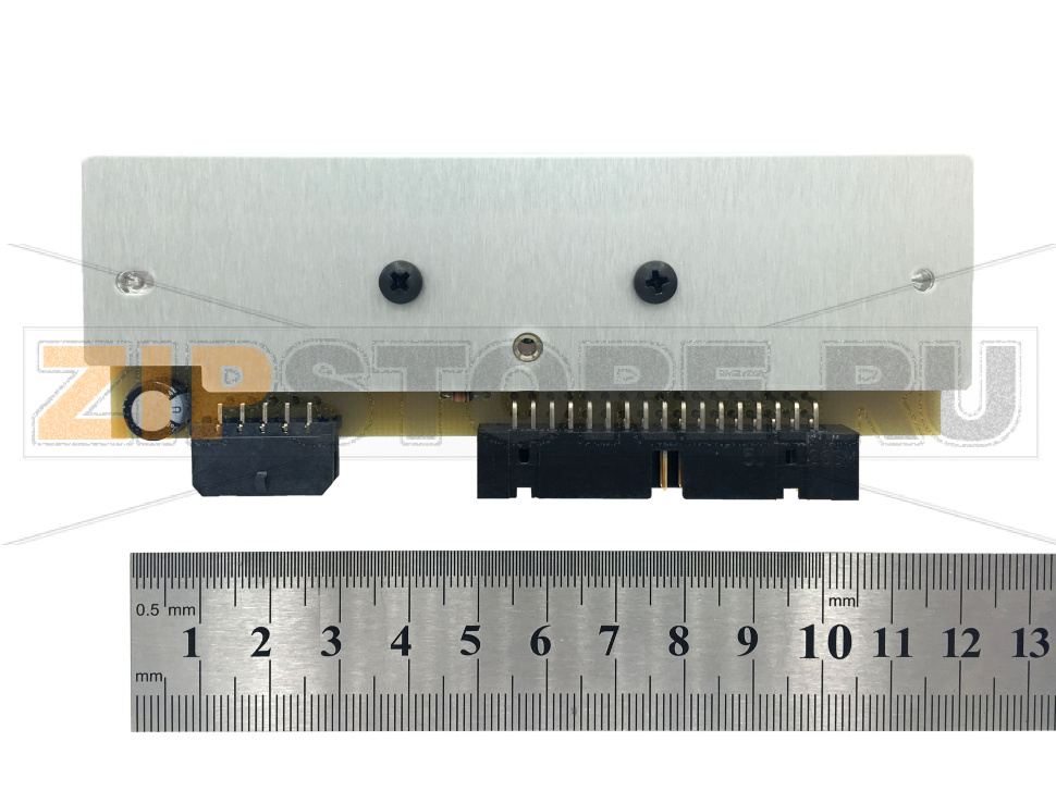 Печатающая термоголовка Zebra 105SL (203dpi) Печатающая термоголовка ZEBRA 203 dpi Printhead (Replacement Kit) - 105SL (new).  Запчасть на сборочном чертеже под номером: 1Количество запчастей в комплекте: 1 Термопечатающая головка для принтера среднего класса Zebra 105SL созданного для печати самоклеящихся этикеток. Разрешающая способность термоголовки - 203 dpi. Ширина печати (максимальная) - 104мм. Максимальная скорость печати - до 203 мм/сек. Тип печати: термопечать (без красящей ленты, на этикетках из термочувствительной бумаги) или термотрансферная печать (с использованием красящей ленты). Ресурс термоголовки Zebra 105SL - 30 км.